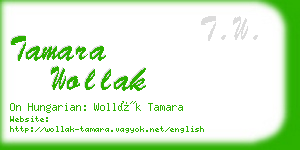 tamara wollak business card